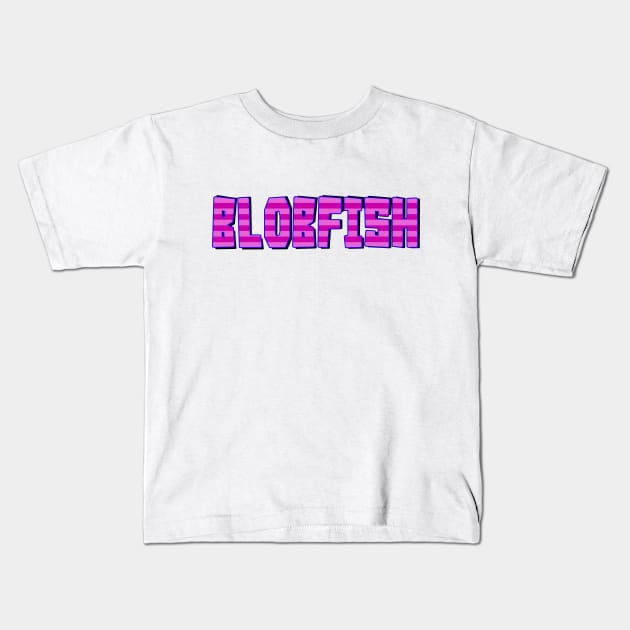 Blobfish Kids T-Shirt by stefy